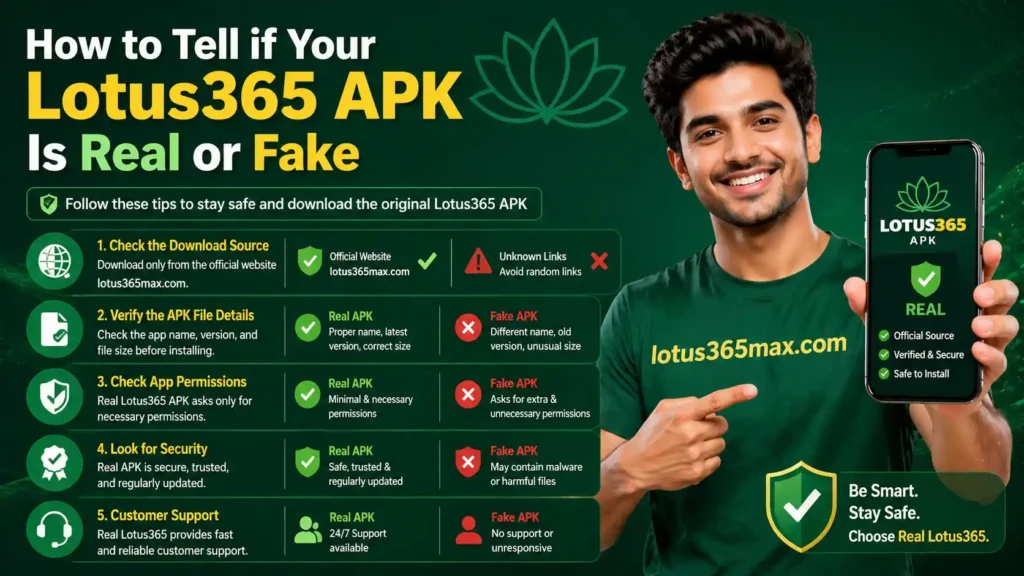How to Tell if Your Lotus365 APK Is Real or Fake