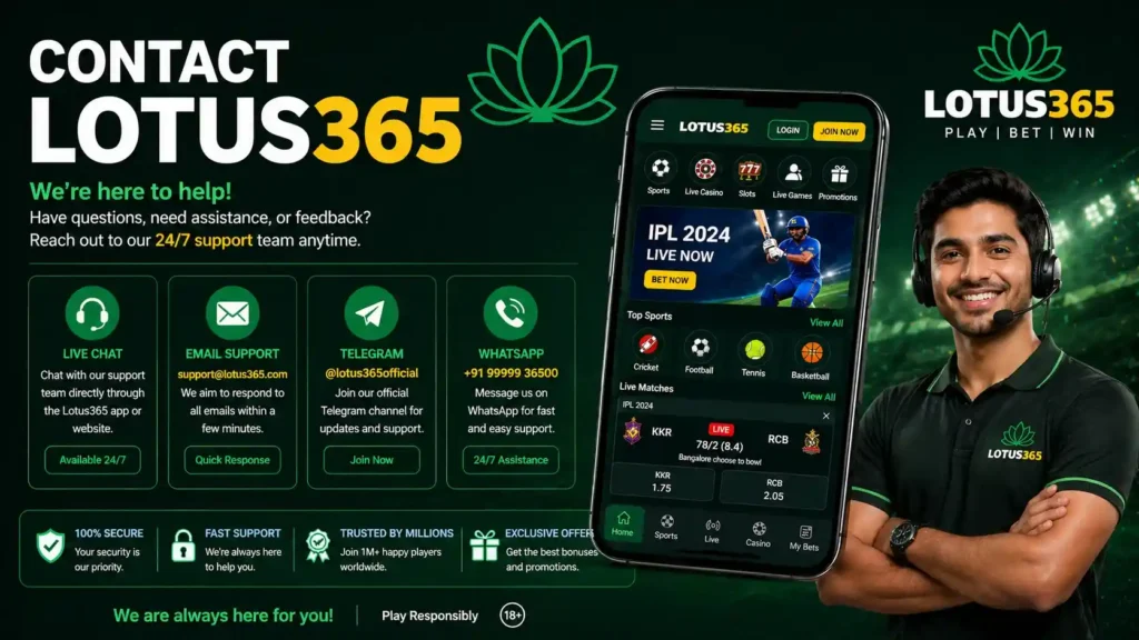 Lotus365 Contact